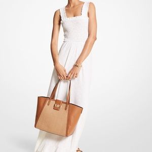 Paisley Eyelet Smocked Woven Dress